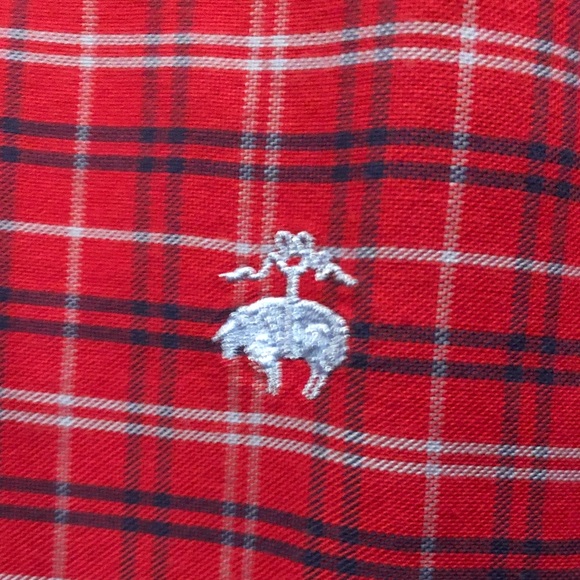 Red and blue plaid Brooks Brothers button down - Picture 2 of 3